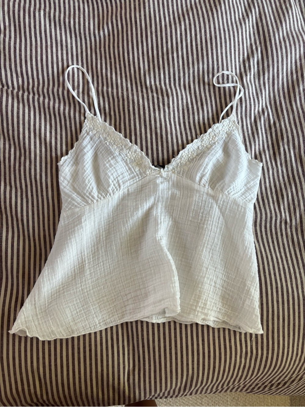 Zara Lace-Trim V-Neck Camisole Top